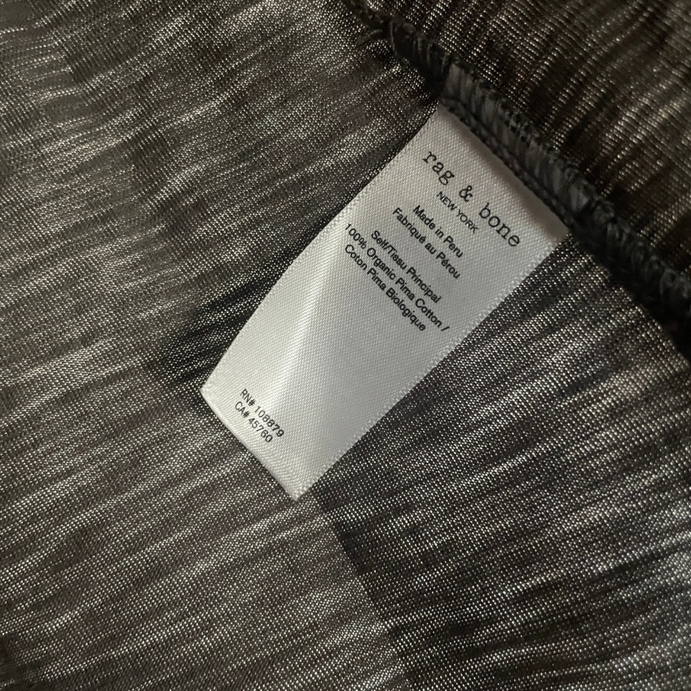 NWT Rag & Bone The Slub Tee Washed Slate Grey Large L - Picture 7 of 7